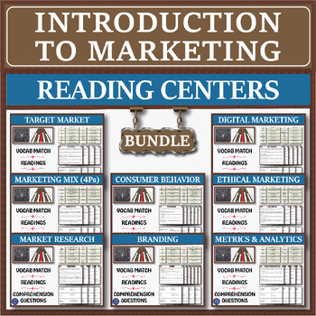 Preview of Introduction to Marketing Series: Reading Centers Bundle