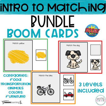 Preview of Introduction to Matching | BOOM Cards BUNDLE | DISTANCE LEARNING