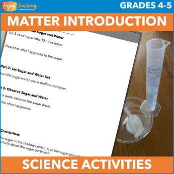 Preview of Introduction to Matter and Its States – Hands-on Labs & Activities NGSS 5-PS1-1