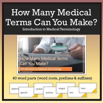Preview of Introduction to Medical Terminology (Ch1): Fun Word Building Classroom Activity