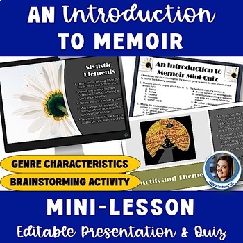 Preview of An Introduction to Memoir - Genre Characteristics, Memoir Brainstorming Activity