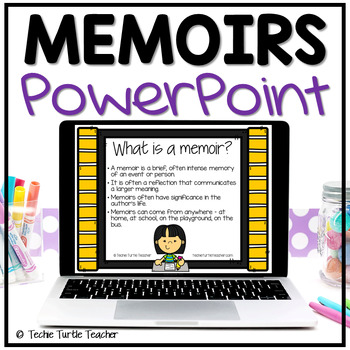 Preview of Memoir Elements PowerPoint - Introduction to Writing Memoirs