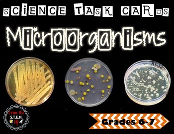 Preview of Introduction to Microorganisms Task Cards  (Grades 6-7)