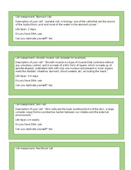 Preview of Introduction to Mitosis: Task Cards