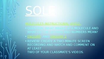 Preview of Introduction to Molecules SOLE (Student Organized Learning Environment)