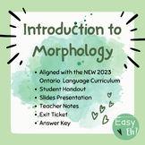 Introduction to Morphology