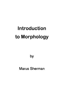Preview of Introduction to Morphology - roots and affixes - preview