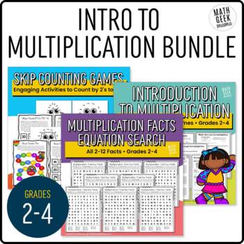 Preview of Introduction to Multiplication BUNDLE - Hands On Lessons & Games