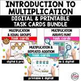 Beginning Multiplication Task Cards & Digital Math Activit