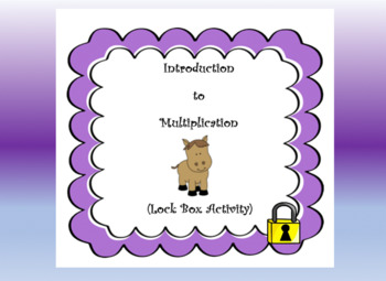 Preview of Introduction to Multiplication Word Problems-Lock Box Escape Room