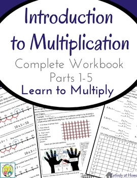 Preview of Introduction to Multiplication Workbook Parts 1-5 Bundle with Practice Page