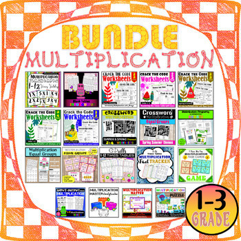 Preview of Introduction to Multiplication Worksheets, Task Cards, Poster, Puzzle & Game