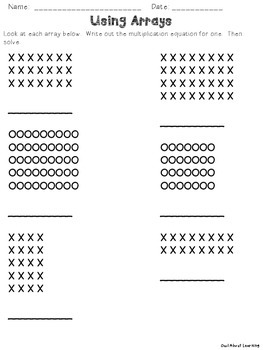 Introduction to Multiplication using Arrays and Repeated Addition!