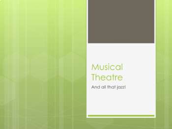 Preview of Introduction to Musical Theatre - Musicals