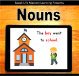 Introduction to Nouns - BoomCards with Audio Distance Lear