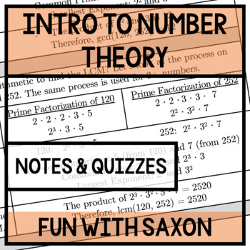 Preview of Introduction to Number Theory Unit Notes