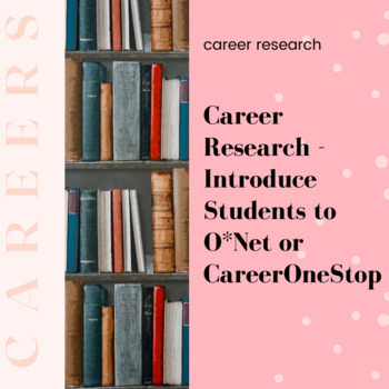 Preview of Introduction to O*Net - Scaffolded activity for career research