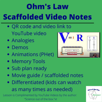 Preview of Introduction to Ohm's Law Video Notes