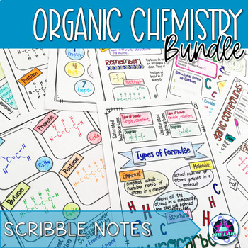Preview of Introduction to Organic Chemistry Scribble Notes Bundle