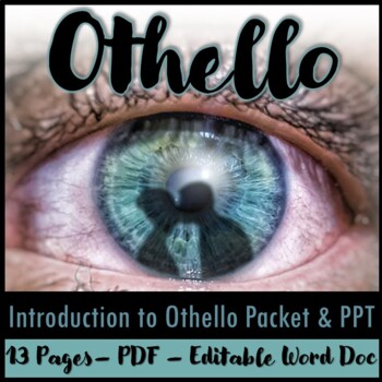 Preview of Othello Introduction Packet and PowerPoint