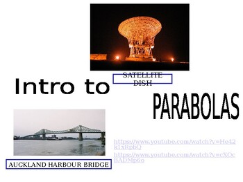 Preview of Introduction to Parabolas