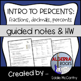 Introduction to Percents - Fractions, Decimals, Percents G