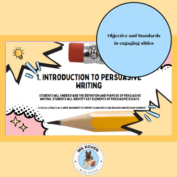 Preview of Persuasive Writing: Introduction to Persuasive, Part 1