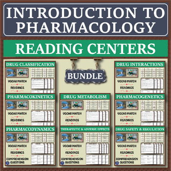 Preview of Introduction to Pharmacology Series: Reading Centers Bundle