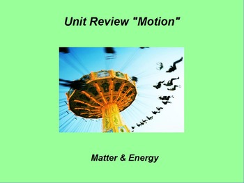 Preview of Introduction to Physics ActivInspire Unit II Review "Motion"