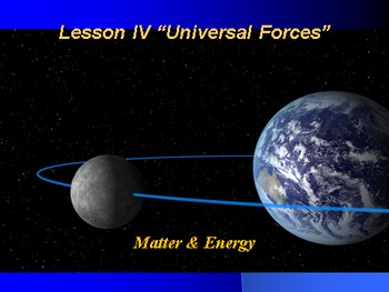 Preview of Introduction to Physics Lesson IV PowerPoint "Universal Forces"