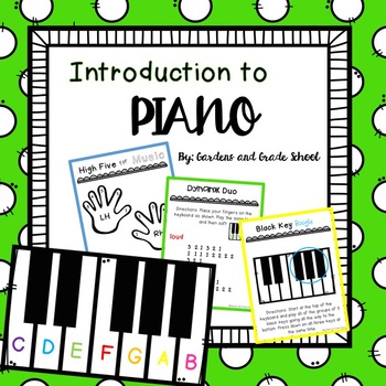 Preview of Introduction to Piano Student Packet