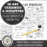Introduction to Pinch Pots: Clay Whistles Activity Worksheet