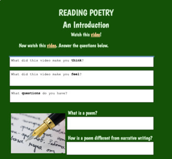 Preview of Introduction to Poetry