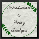 Introduction to Poetry Analysis Unit