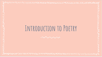 Preview of Introduction to Poetry Research Powerpoint