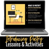 Introduction to Poetry: lessons & activities