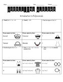 Introduction to Polynomials Doodling Activity