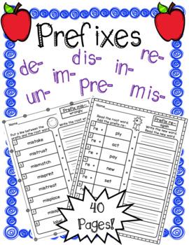 Preview of Introduction to Prefixes (de-, dis-, im-, in-, mis-, pre-, re-, & un-)