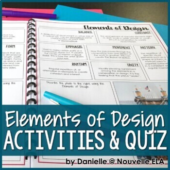 Preview of Introduction to Principles of Design and Elements of Art - Media Literacy Lesson