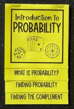 Preview of Introduction to Probability - Editable 7th Grade Math Foldable