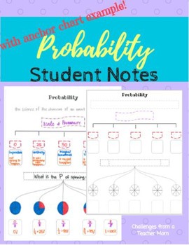 Preview of Introduction to Probability Notes and Anchor Chart
