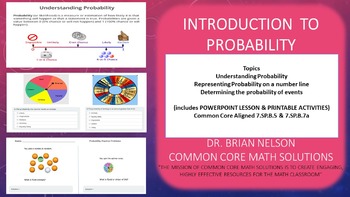 Preview of Introduction to Probability - PowerPoint Lesson with Printables
