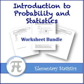 Preview of Introduction to Probability and Statistics Worksheet Bundle