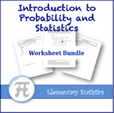 Introduction to Probability and Statistics Worksheet Bundle