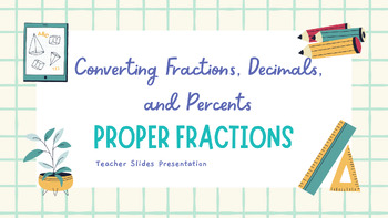 Preview of Proper Fractions Bundle - Presentation Slides ONLY