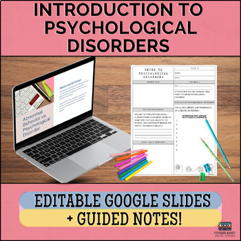 Preview of Introduction to Psychological Disorders - Lecture and Guided Notes!