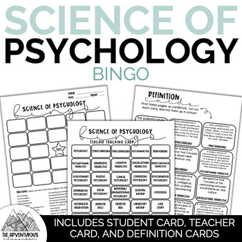 Preview of Science of Psychology Bingo