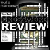 Introduction to Psychology Crossword Puzzle - 19 Terms/Fou