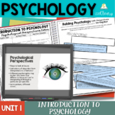 Introduction to Psychology Interactive Notebook Unit with 