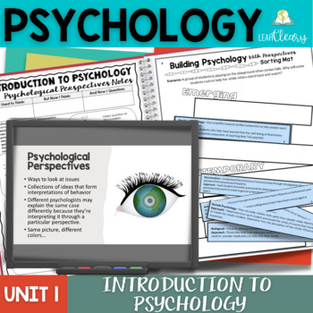 Preview of Introduction to Psychology Interactive Notebook Unit with Lesson Plans